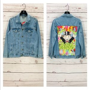 NWT Monopoly Denim Unisex Jacket‎ Sz Medium